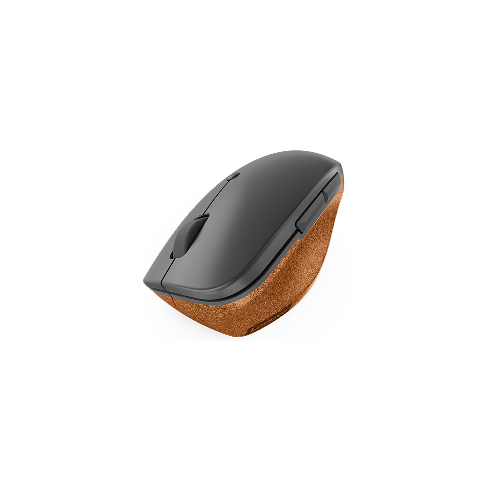 Produktbild för Lenovo Go - mus - 2.4 GHz - grå, kork