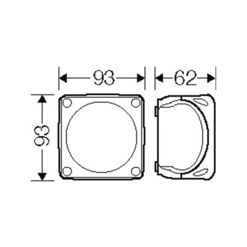 hensel ATEX förgreningsdosa för zon 2 och 22 IP66 93x93x62mm svart...