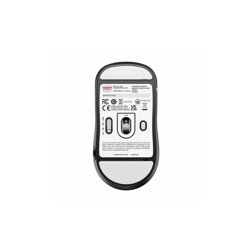 Produktbild för CHERRY Xtrfy M68 Pro - mus - 2.4 GHz - svart