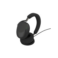 Produktbild för Jabra Evolve3 85 MS - headset - 3,5 mm kontakt, USB-C via Bluetooth-adapter - Microsoft Teams Certified