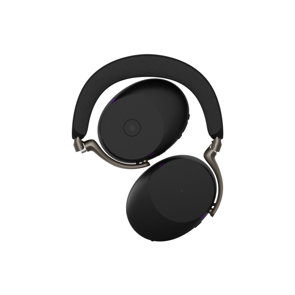 Produktbild för Jabra Evolve3 85 MS - headset - 3,5 mm kontakt, USB-A via Bluetooth-adapter - Microsoft Teams Certified - med trådlös laddningsplatta