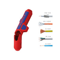 Produktbild för KNIPEX ErgoStrip avskrapningsverktyg - for left-handers