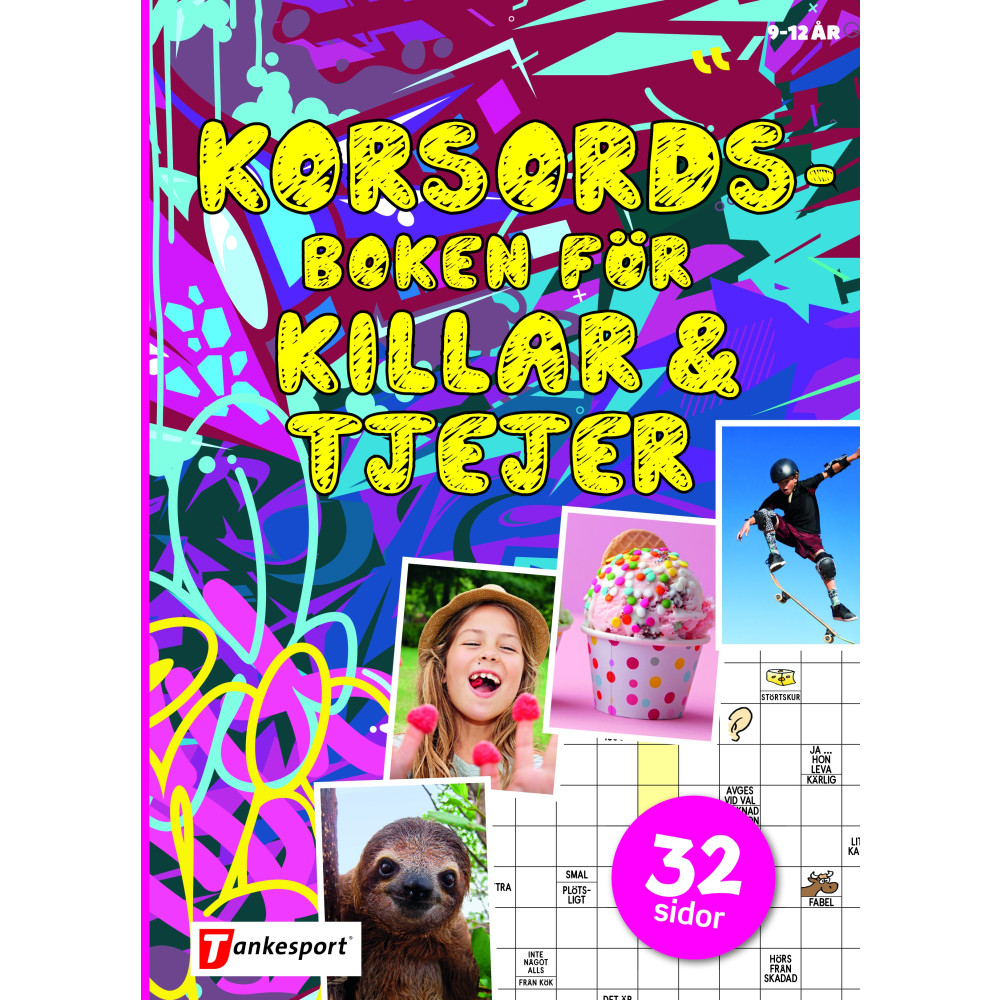 Produktbild för Korsordsboken för killar & tjejer (häftad)