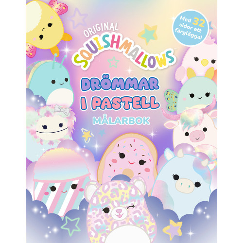 Squishmallows Squishmallows: Drömmar i pastell målarbok