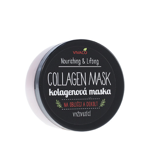 Vivaco Vivaco Nourishing & Lifting Collagen Mask collagen mask for face and décolleté 100 ml