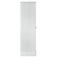 Produktbild för Klädkammare med låda med hylla Vit 55 x 50 x 170 cm Massiv furu