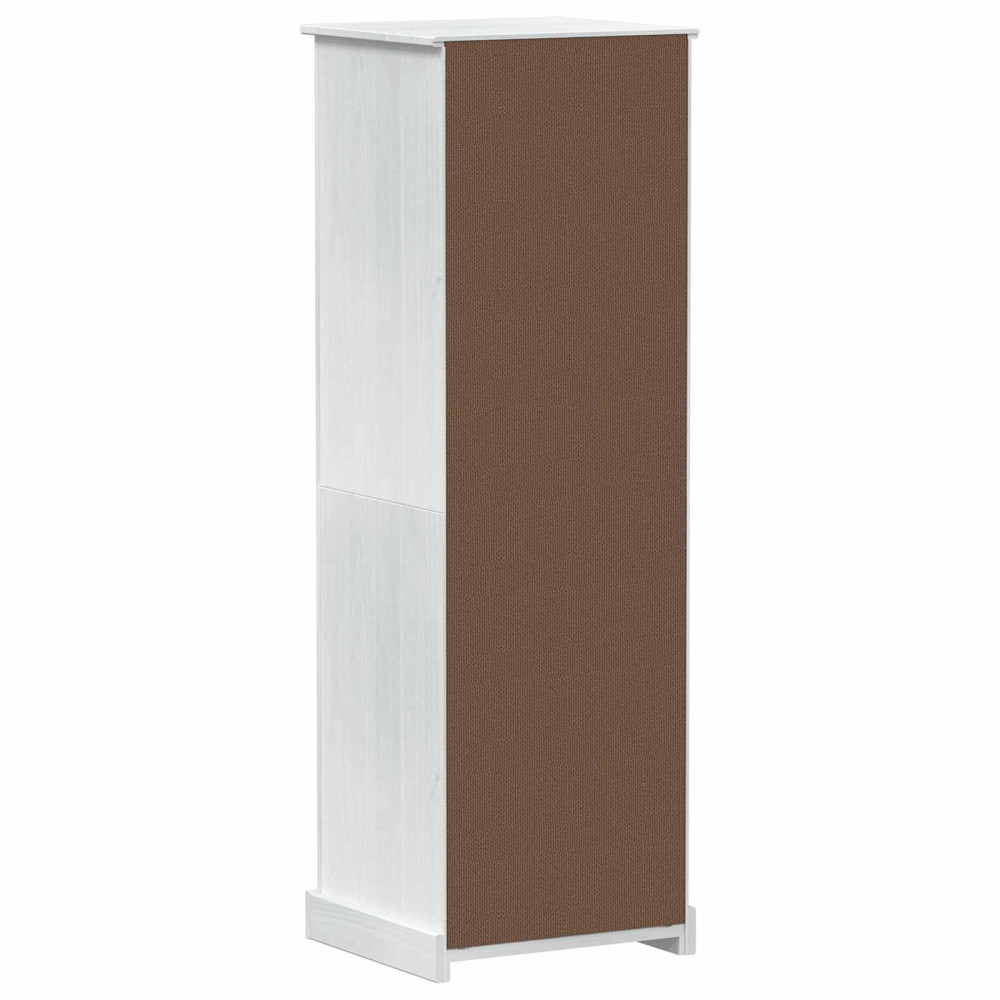 Produktbild för Klädkammare med låda med hylla Vit 55 x 50 x 170 cm Massiv furu