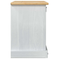 Produktbild för Skoskåp med hylla Corona Vit 99 x 32 x 49 cm Massiv furu