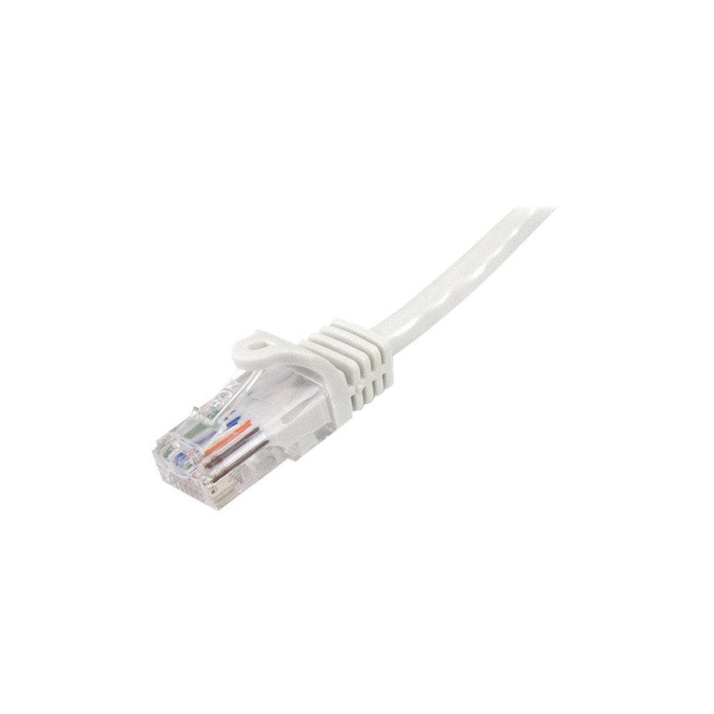 Produktbild för StarTech.com CAT5e Cable - 7 m White Ethernet Cable - Snagless - CAT5e Patch Cord - CAT5e UTP Cable - RJ45 Network Cable - patch-kabel - 7 m - vit
