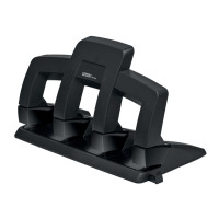 Produktbild för Rapid Supreme SP34 - hålslag - 30 ark - 4 hål - ABS-plast, metall - grafitsvart
