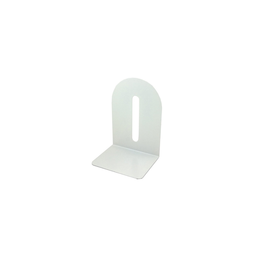 Produktbild för Bokstöd i metall, 15x15 cm, vit