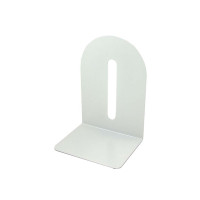 Produktbild för Bokstöd i metall, 15x15 cm, vit