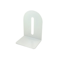 Produktbild för Bokstöd i metall, 15x15 cm, vit