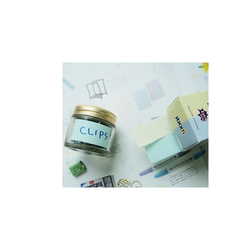 Produktbild för Stick’n Note Roll Extra Sticky FSC 2x25 mm x 10 m pastell gu...