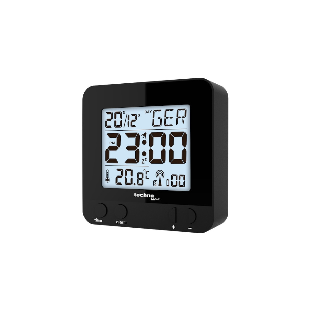 Produktbild för Technoline WT 235, Digital väckarklocka, Svart, AAA Micro (L...