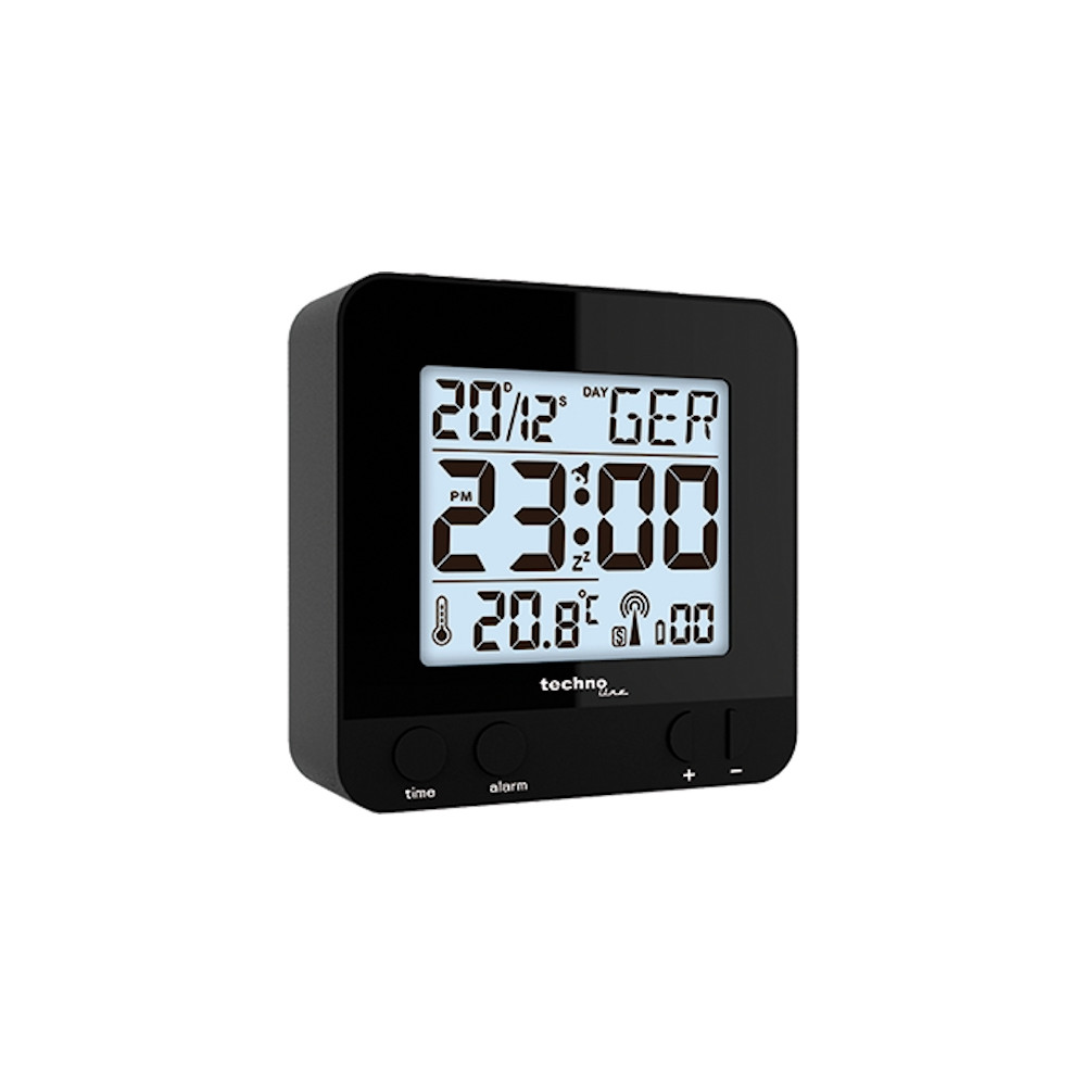Produktbild för Technoline WT 235, Digital väckarklocka, Svart, AAA Micro (L...