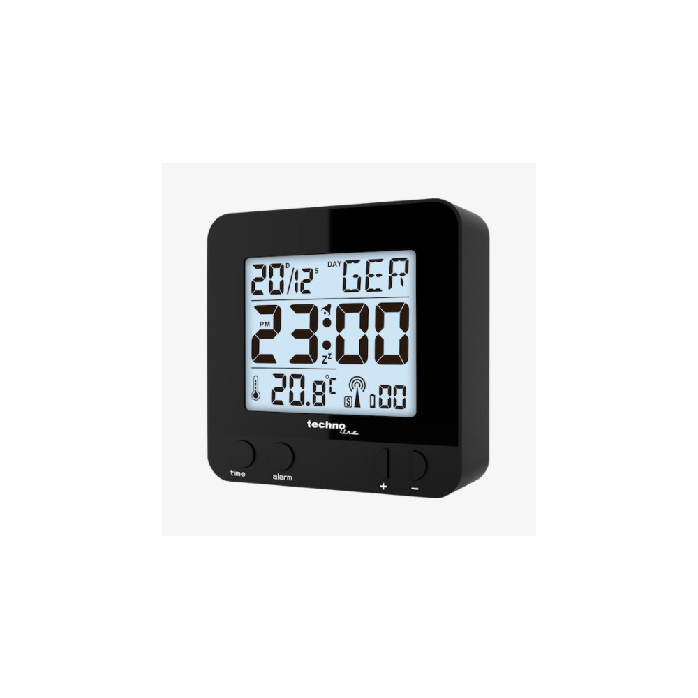 Produktbild för Technoline WT 235, Digital väckarklocka, Svart, AAA Micro (L...