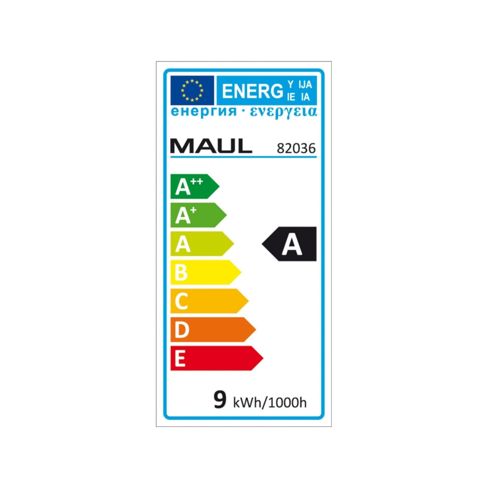 Produktbild för MAUL 8203695, Silver, Plast, II, Glödlampan/-lamporna kan in...