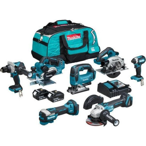 Makita Makita DLX7019TX1, Cordless circular saw, Sladdlös kombiborr...