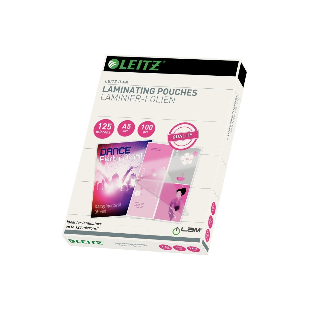 Produktbild för Leitz - 100 - A5 - lamineringsfickor
