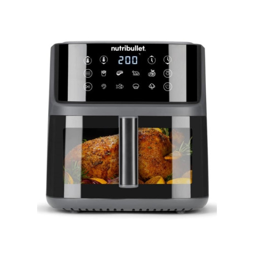 Nutri Bullet NutriBullet CrispLite Vision, Varmluftsfritös, 8 l, 80 ° C,...