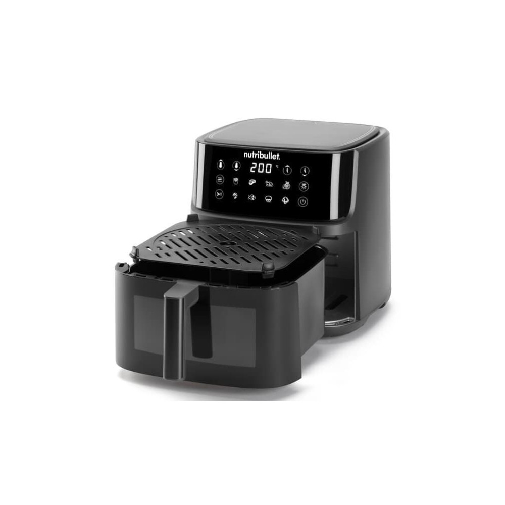 Produktbild för NutriBullet CrispLite Vision, Varmluftsfritös, 8 l, 80 ° C,...