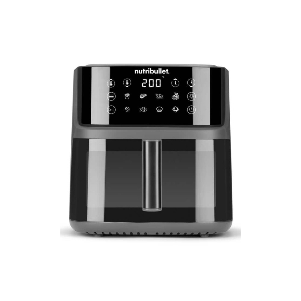 Produktbild för NutriBullet CrispLite Vision, Varmluftsfritös, 8 l, 80 ° C,...
