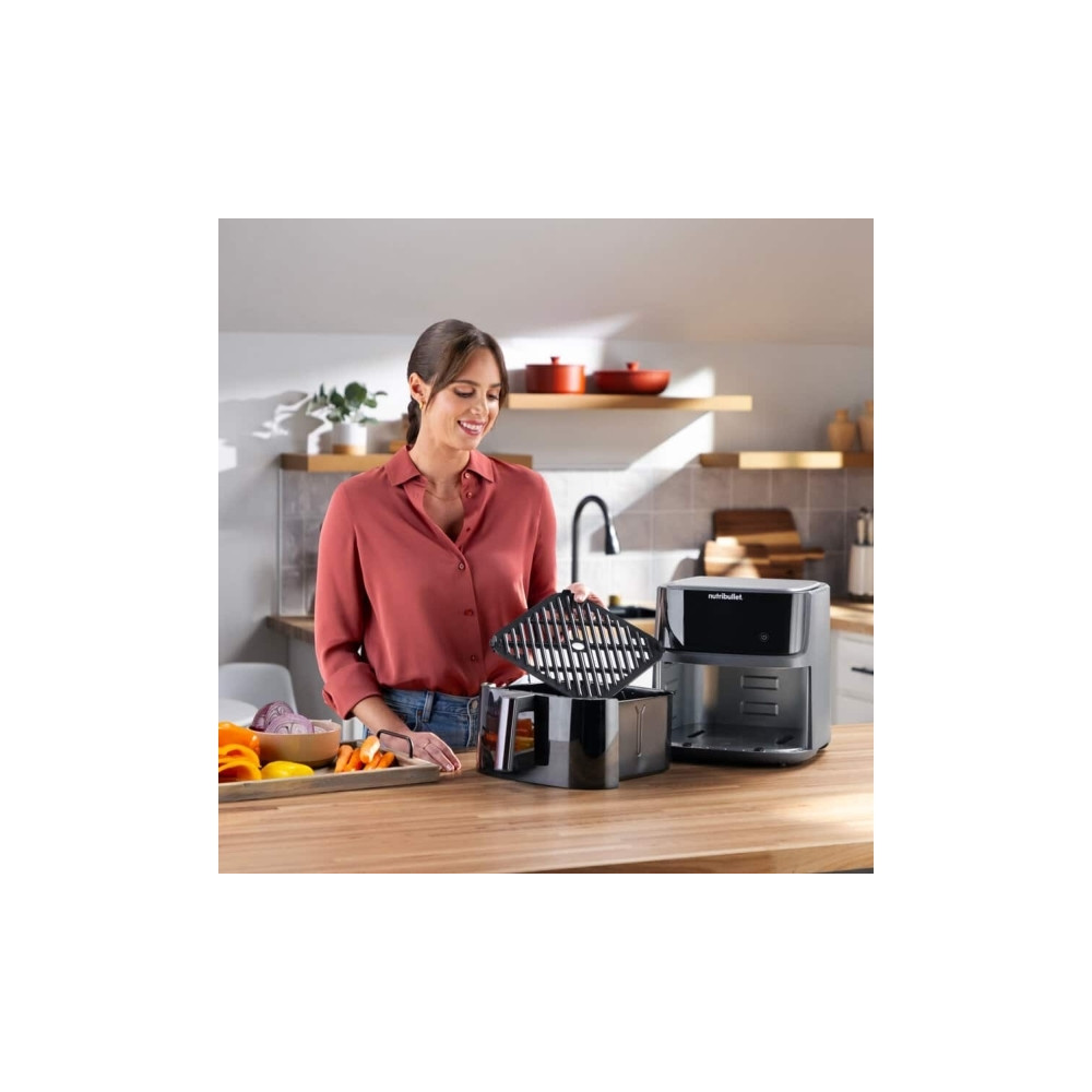 Produktbild för NutriBullet CrispLite Vision, Varmluftsfritös, 8 l, 80 ° C,...