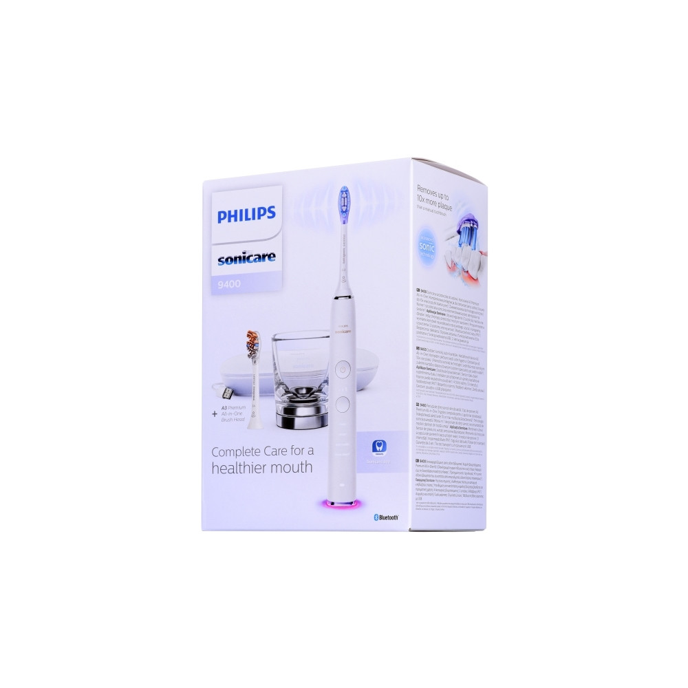 Produktbild för Philips Sonicare DiamondClean Smart 9400 HX9917 - tandborste - vit