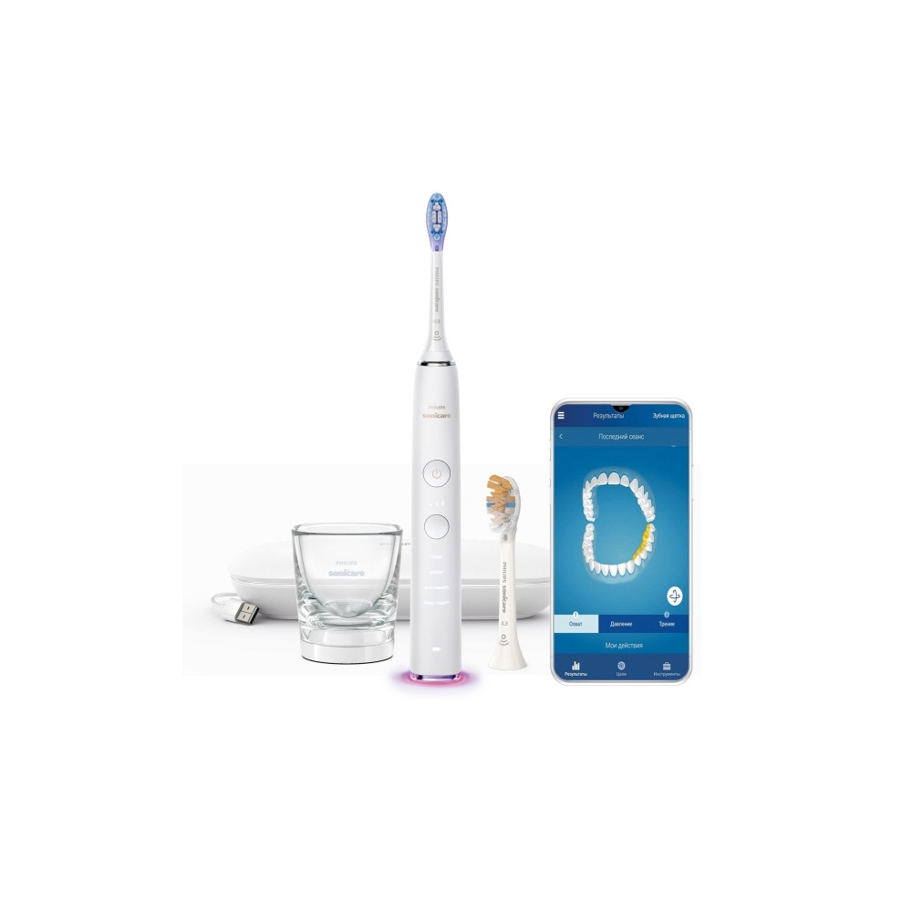 Produktbild för Philips Sonicare DiamondClean Smart 9400 HX9917 - tandborste - vit