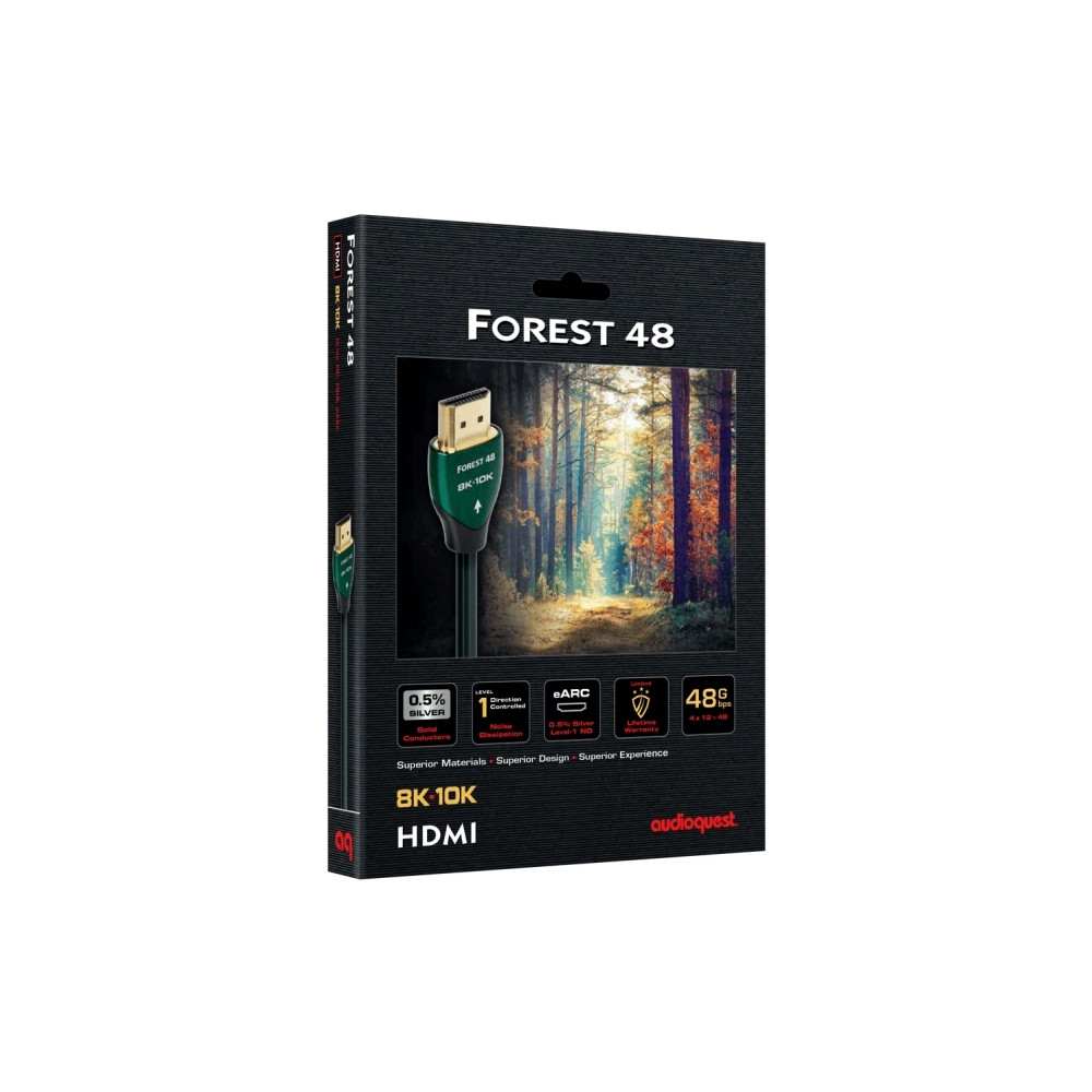 Produktbild för AudioQuest Forest 48, 2 m, HDMI Typ A (standard), 3 x HDMI T...