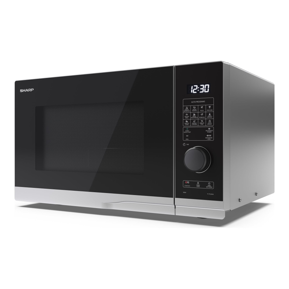 Produktbild för Sharp Premium series YC-PG284AE-S - mikrovågsugn med grill - fristående - silver
