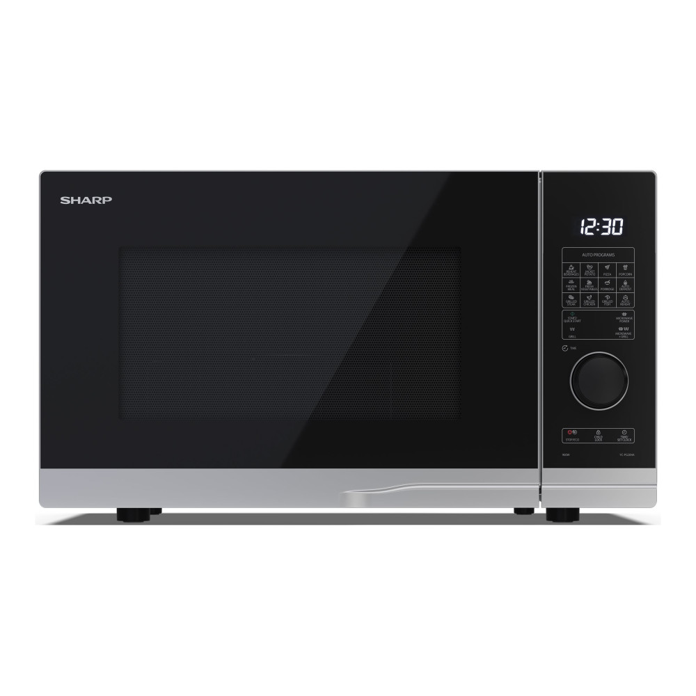 Produktbild för Sharp Premium series YC-PG284AE-S - mikrovågsugn med grill - fristående - silver