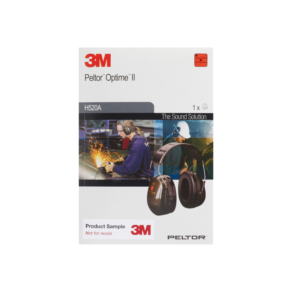Produktbild för 3M Peltor Optime III H540A-411-SV - öronmuffar - polyuretanskum, ABS-plast, polyvinylklorid, rostfritt stål - svart, röd
