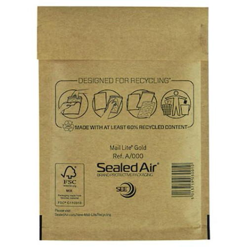 Sealed Air Bubbelpåse A/000 110x160cm brun 200/fp