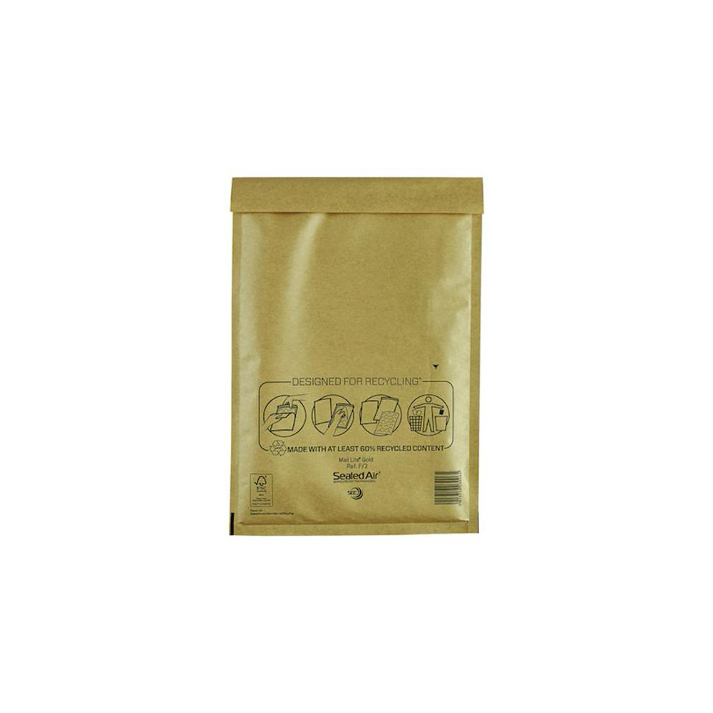 Produktbild för Bubbelpåse F/3 220x330mm brun 100/fp