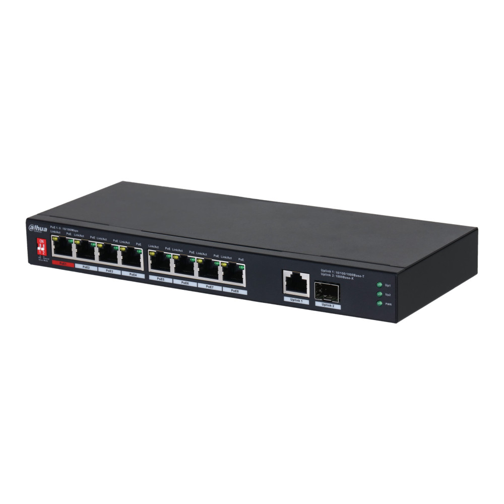 Produktbild för Dahua PFS3110-8ET1GT1GF-96 - switch - 10 portar - ohanterad