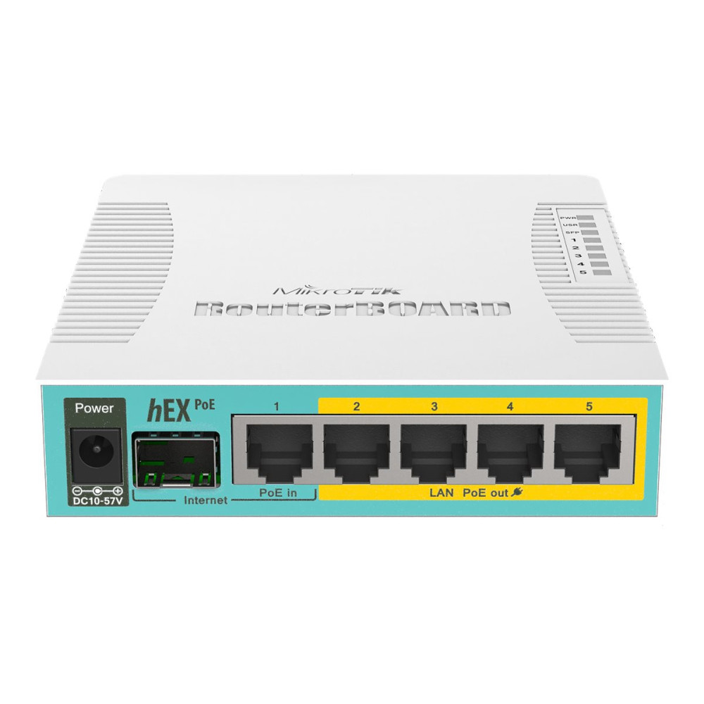 Produktbild för MikroTik RouterBOARD hEX RB960PGS - router - skrivbordsmodell
