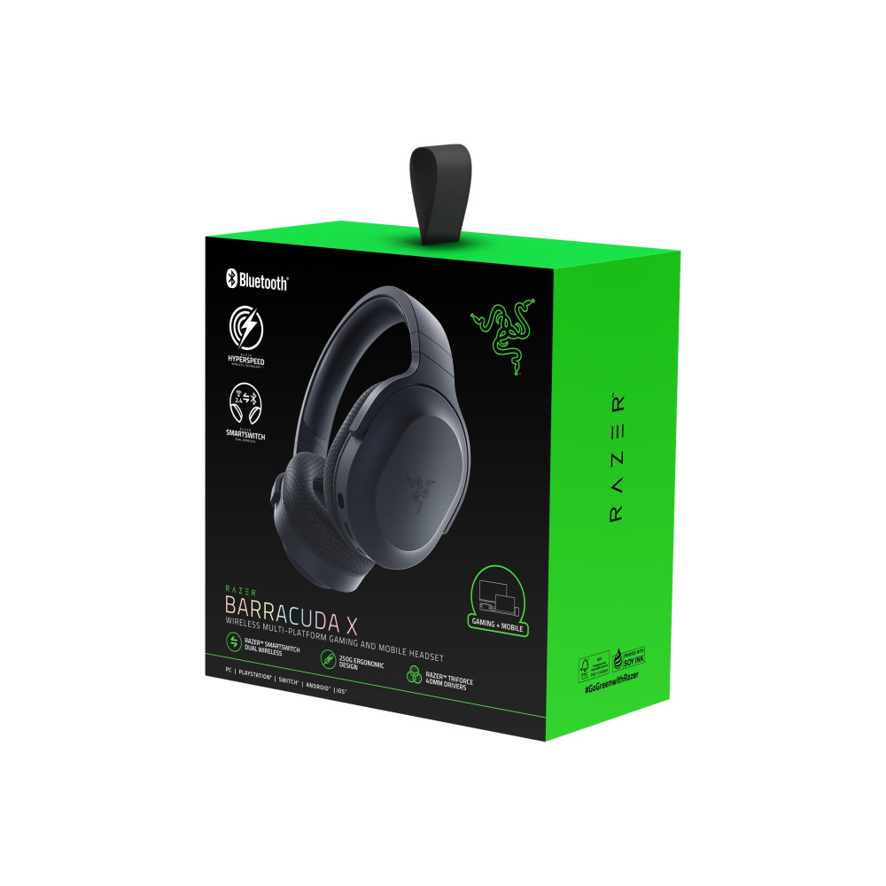 Produktbild för Razer Barracuda X - headset - 3,5 mm kontakt, USB-C