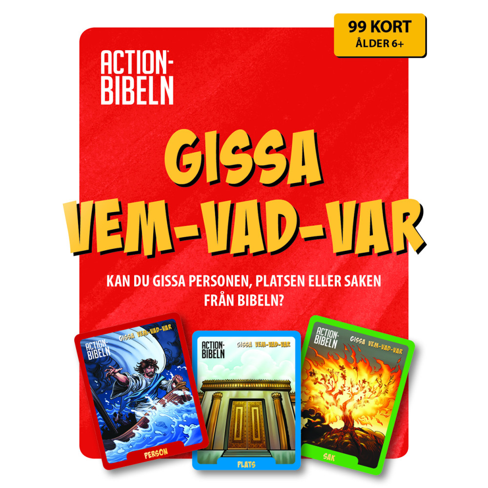 Produktbild för Actionbibeln - Gissa Vem-Vad-Var