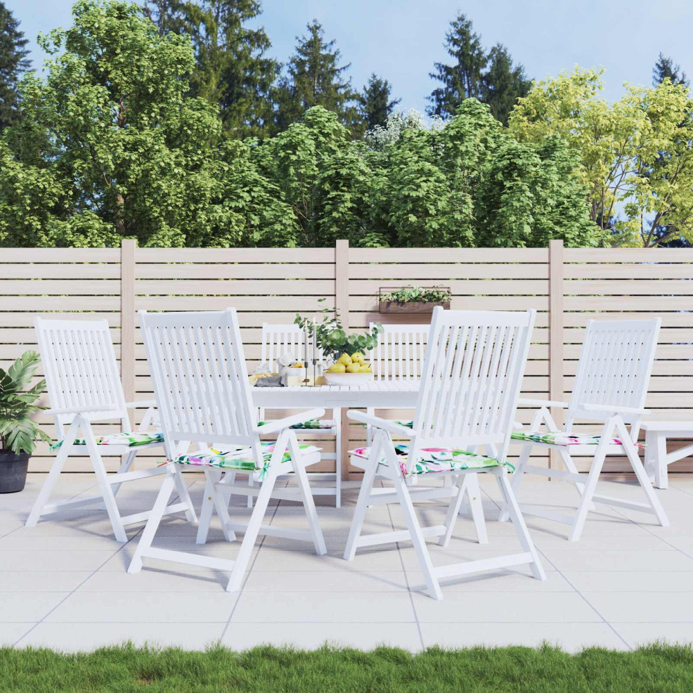 Produktbild för Stolkuddar 6 pcs Flerfärgsdesign 50 x 50 x 4 cm Oxford Tyg