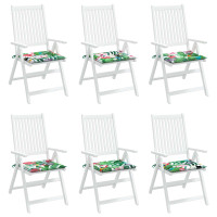 Produktbild för Stolkuddar 6 pcs Flerfärgsdesign 50 x 50 x 4 cm Oxford Tyg