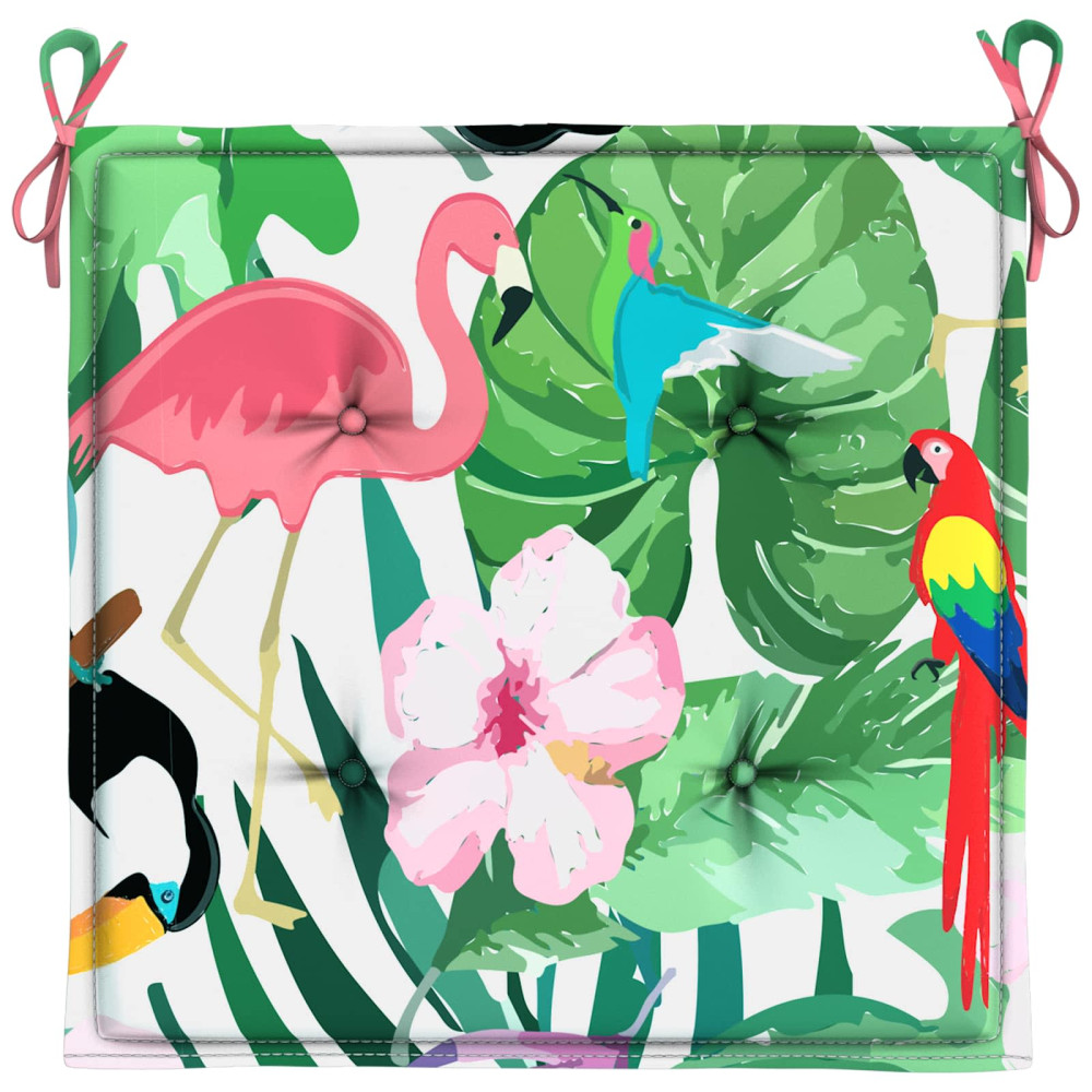 Produktbild för Stolkuddar 6 pcs Flerfärgsdesign 50 x 50 x 4 cm Oxford Tyg