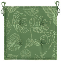 Produktbild för Stolkuddar 4 pcs Grön och Vit 50 x 50 x 4 cm Oxford Tyg