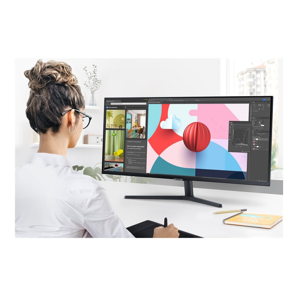 Produktbild för Samsung ViewFinity S5 S34C500GAU - S50GC Series - LED-skärm - 34" - HDR
