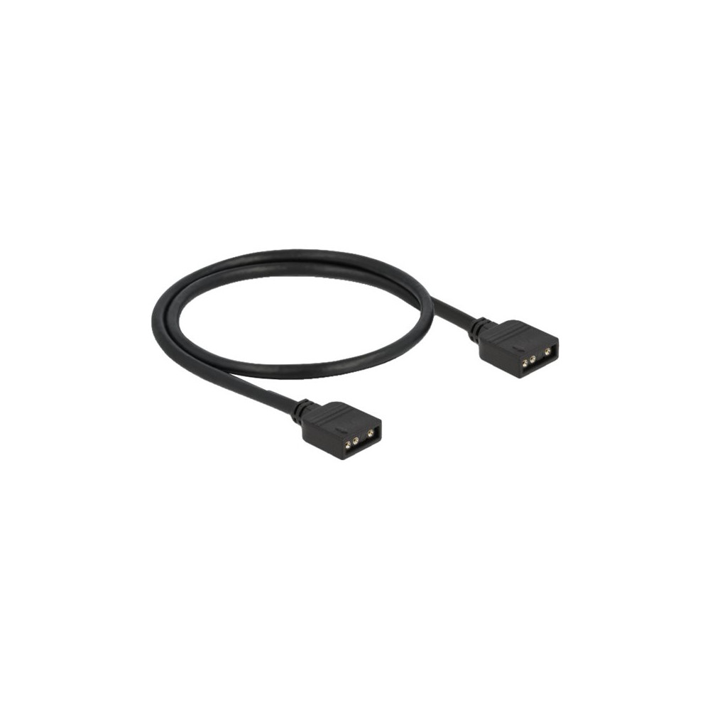 Produktbild för Delock - RGB LED-kabel - 3-stifts ARGB till 3-stifts ARGB - 30 cm