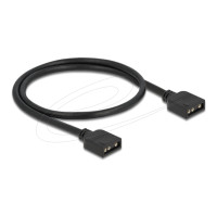 Produktbild för Delock - RGB LED-kabel - 3-stifts ARGB till 3-stifts ARGB - 30 cm