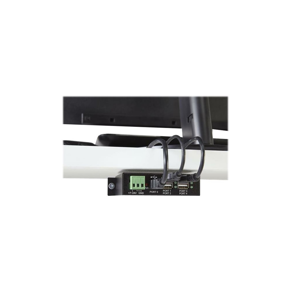 Produktbild för StarTech.com Rackmount USB 2.0 Hub - 4 Port Rugged Industrial USB 2.0 Hub - hubb - 4 portar