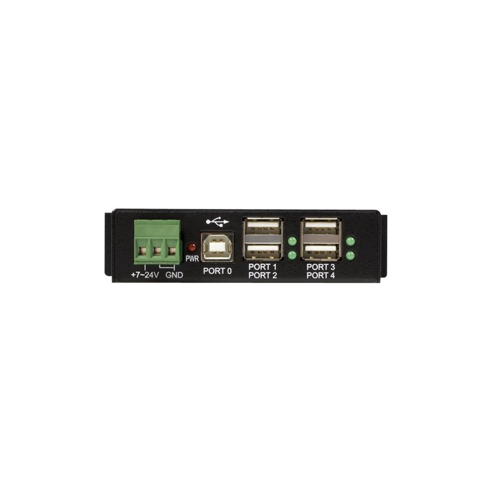 Produktbild för StarTech.com Rackmount USB 2.0 Hub - 4 Port Rugged Industrial USB 2.0 Hub - hubb - 4 portar