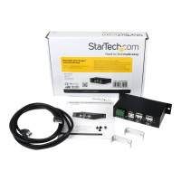 Produktbild för StarTech.com Rackmount USB 2.0 Hub - 4 Port Rugged Industrial USB 2.0 Hub - hubb - 4 portar